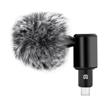 Kompaktiškas mikrofonas Puluz PU616B USB-C, juodas