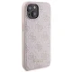 Guess Apple iPhone 15 dėklas ir 5000mAh MagSafe išorinė baterija, rožinis
