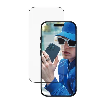 Apsauginis stiklas PanzerGlass Ultra-Wide Fit, skirtas iPhone 17 Pro su EasyAligner