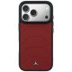 Mercedes Leather Mesh with Bow Line dėklas iPhone 17 Pro su MagSafe, raudonas