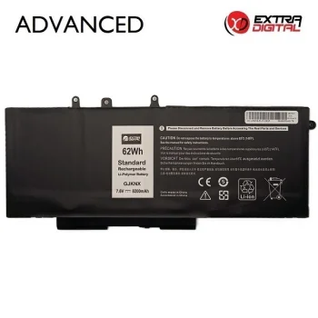 Extra Digital Advanced nešiojamojo kompiuterio baterija Dell GJKNX, 8200 mAh, 7.6V