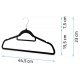 Massido MS-859 Velour Clothes Hangers, 20 Pcs