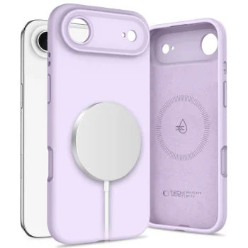 Tech-Protect iPhone 17 Air Silicone MagSafe Case, Purple