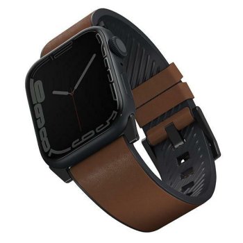 Uniq Straden hibridinis odinis dirželis Apple Watch 42/44/45/49mm, rudas