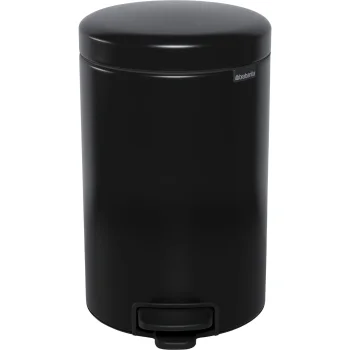 Pedalinis šiukšliadėžės kibiras Brabantia Newicon 12 l, matinės juodos sp.