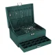 Jewelry Box Organizer with Lock, Green