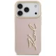 Karl Lagerfeld Karl Script Logo dėklas iPhone 17 Pro, rožinis