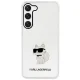 Karl Lagerfeld dėklas Samsung Galaxy S23 telefonui, skaidrus