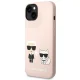 Karl Lagerfeld Silicone MagSafe dėklas iPhone 14 Plus, šviesiai rožinis
