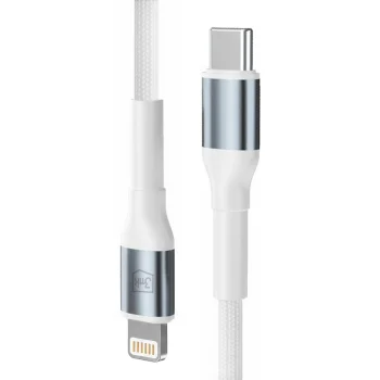 3mk Hyper Cable N-SERIES USB-C į Lightning laidas 1m 20W, baltas