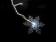 Kalėdinė LED girlianda-užuolaida Snaigės, 100 LED, balta