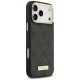 Guess 4G Logo Plate MagSafe dėklas, skirtas iPhone 17 Pro Max, juodas