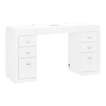 Manikiūro stalas Activeshop 314 su dulkių surinkėju, baltas