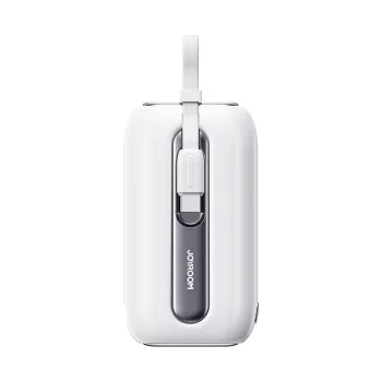 Joyroom JR-L012 Mini išorinė baterija 10000mAh 22.5W su laidais, balta