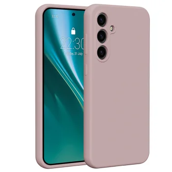 Etteri Silicone Case for Samsung Galaxy S23 FE, Light Pink