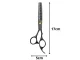 Profesionalios plaukų retinimo žirklės, 17 cm, juodos
