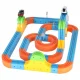 Magnetic Building Blocks - Racing Track and Trains, 140 Pieces