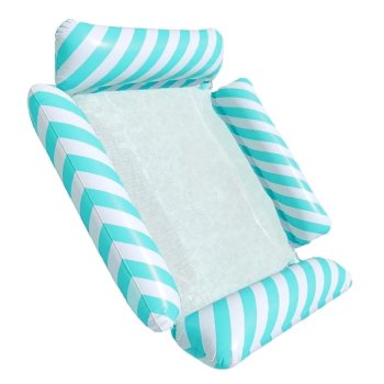 Inflatable Water Mattress Lounge Chair DA390, Blue