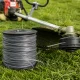 Sustiprintas kvadratinis žoliapjovės valas 2,7 mm 100 m, pilkas