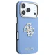 Guess Smooth & Big Strass Logo dėklas iPhone 18 Pro Max / 17 Pro Max, mėlynas
