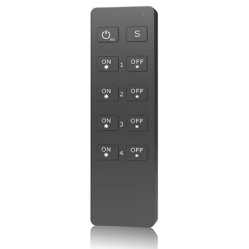 LED reguliavimo pultelis RU4 4 zonų RF 2.4GHz su magnetiniu laikikliu