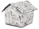 Pet House and Bed for Dogs and Cats, Size M, Beige