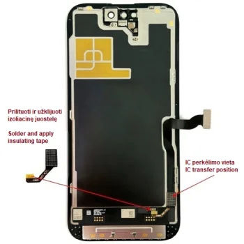 Ekranas iPhone 14 Pro, LTPO Soft OLED, 120 Hz, 6.12"