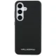 Karl Lagerfeld Saffiano Metal Logo MagSafe dėklas Samsung Galaxy S25, juodas