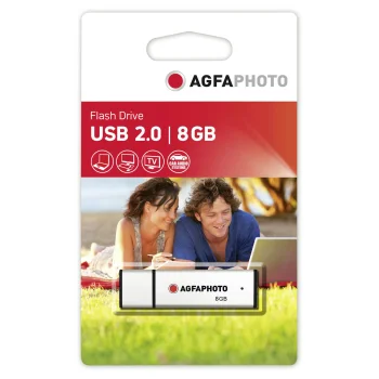 USB atmintinė AgfaPhoto 8 GB USB 2.0, sidabrinė
