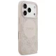Guess dėklas iPhone 17 Pro telefonui 4G Circle Classic Logo MagSafe, rožinis