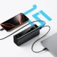 Cuktech PB200U išorinė baterija 20000mAh 210W 2x USB-C USB-A juoda