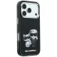 Karl Lagerfeld Smooth Karl & Choupette MagSafe dėklas telefonui iPhone 18 Pro Max / 17 Pro Max, juodas