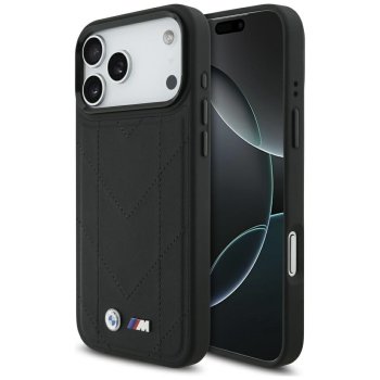 BMW M Quilted Logo MagSafe dėklas skirtas iPhone 17 Pro Max, juodas