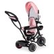 ECOTOYS 4-in-1 vaikiškas triratukas su apsukama kėdute, rožinis