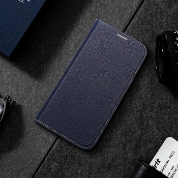 Atverčiamasis dėklas Dux Ducis Skin X2, skirtas iPhone 14 Pro Max, mėlynas