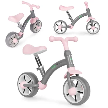 "Ecotoys" vaikiškas balansinis dviratukas su EVA ratais, pilkas