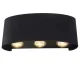 Lauko sieninis šviestuvas, dvikryptis LED, 6W, juodas