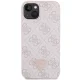 Guess Crossbody 4G Metal Logo dėklas iPhone 14 Pro Max telefonui, rožinis