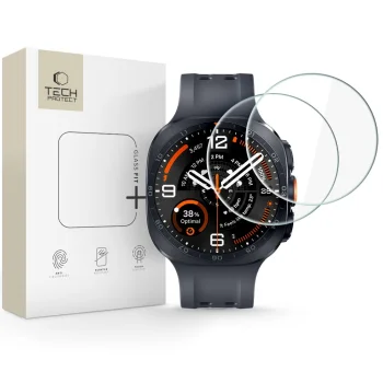 Tech-Protect Glass Fit+ Tempered Glass for Samsung Galaxy Watch Ultra 2 2026 47mm 2-Pack