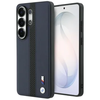 BMW M Perforated Stripe MagSafe dėklas Samsung Galaxy S26 Ultra, tamsiai mėlynas