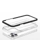 Dėklas Hybrid Armor Clear 3 in 1 telefonui iPhone 13 Pro Max, juodas rėmelis