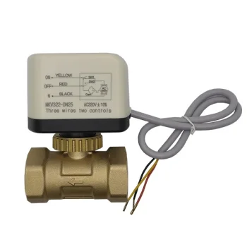 Rutulinis vožtuvas su elektrine pavara DN25, 220 V, žalvarinis