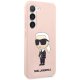 Karl Lagerfeld dėklas Samsung Galaxy S23+ telefonui, rožinis