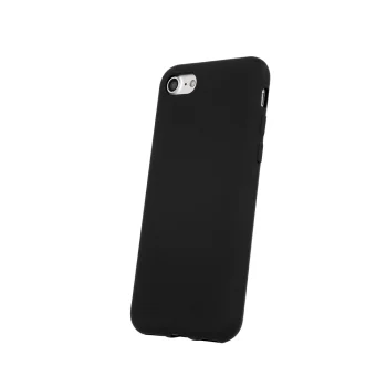 Matinis silikoninis dėklas Xiaomi Redmi 10C, juodas