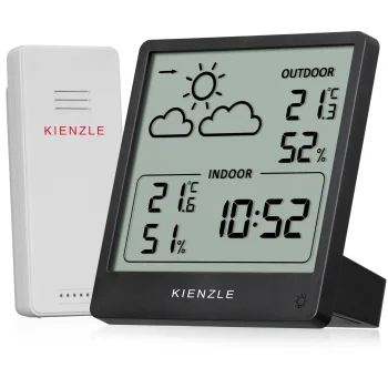 Belaidė meteorologinė stotelė Kienzle 15002 Slim, juoda