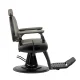 Barber Chair Gabbiano Francesco Grey with Black Base
