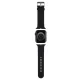 Karl Lagerfeld 3D Rubber Karl Head dirželis Apple Watch 42/44/45/49mm, juodas
