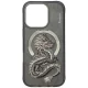 Nimmy Dragon MagSafe dėklas telefonui iPhone 16 Pro, Gray