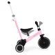 ECOTOYS 2-in-1 triratukas ir balansinis dviratukas su rankena, rožinis