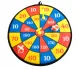 Safe Hook-and-Loop Dart Board Game for Kids with Balls and Darts